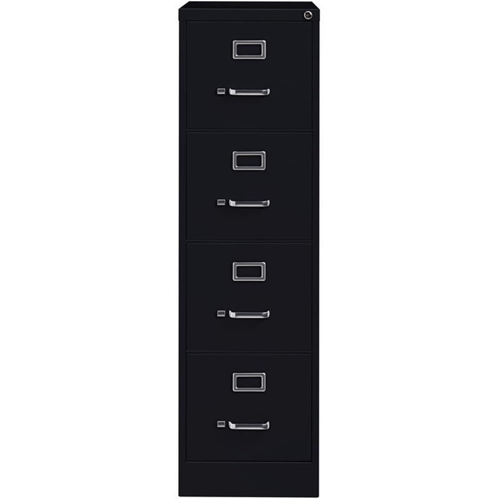 Black 4-Drawer Metal Vertical Filing Cabinet R67054