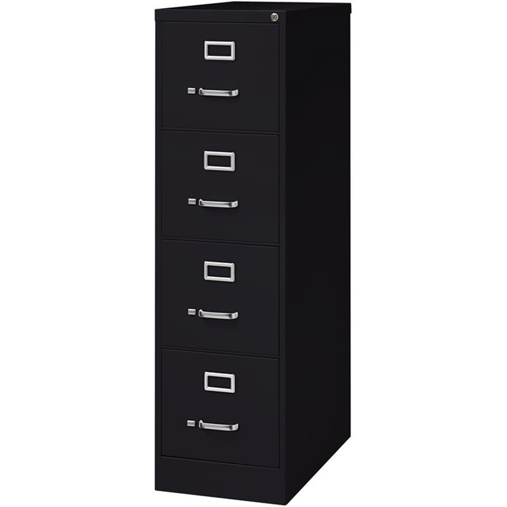 Black 4-Drawer Metal Vertical Filing Cabinet R67054