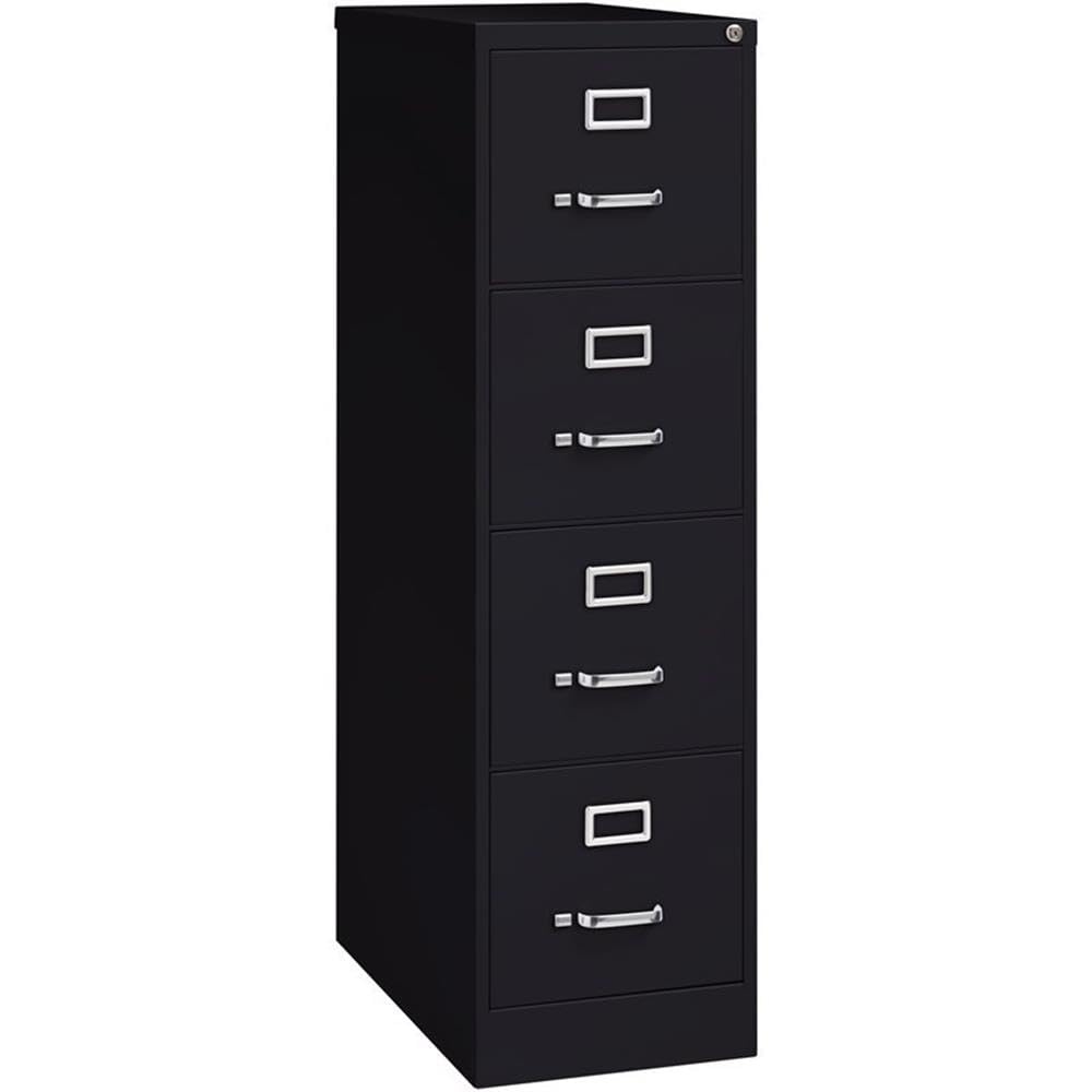 Black 4-Drawer Metal Vertical Filing Cabinet R67054