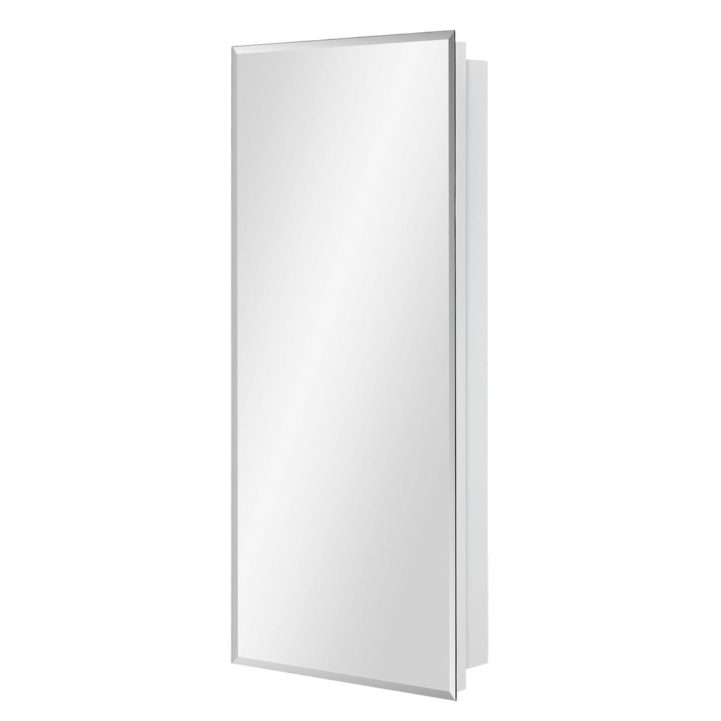 Bathroom Medicine Cabinet with Beveled Edge Mirrored Door 16 x 36 inch H40649