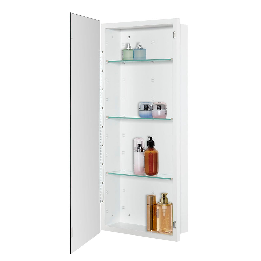 Bathroom Medicine Cabinet with Beveled Edge Mirrored Door 16 x 36 inch H40649
