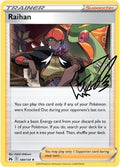 Reverse Foil Pokemon Trainer Autograph Card X6910