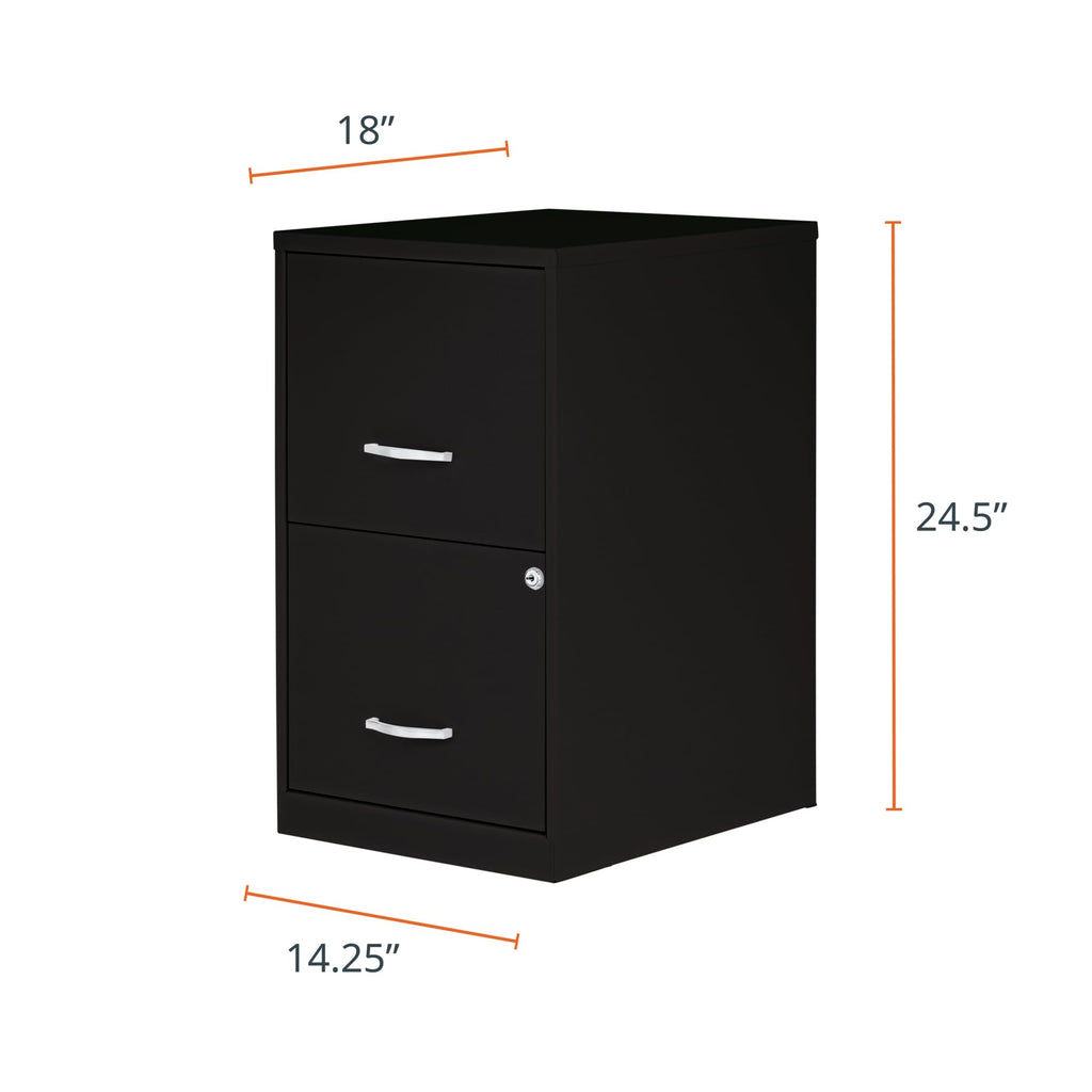 2 Drawer Locking Steel Filing Cabinet H450