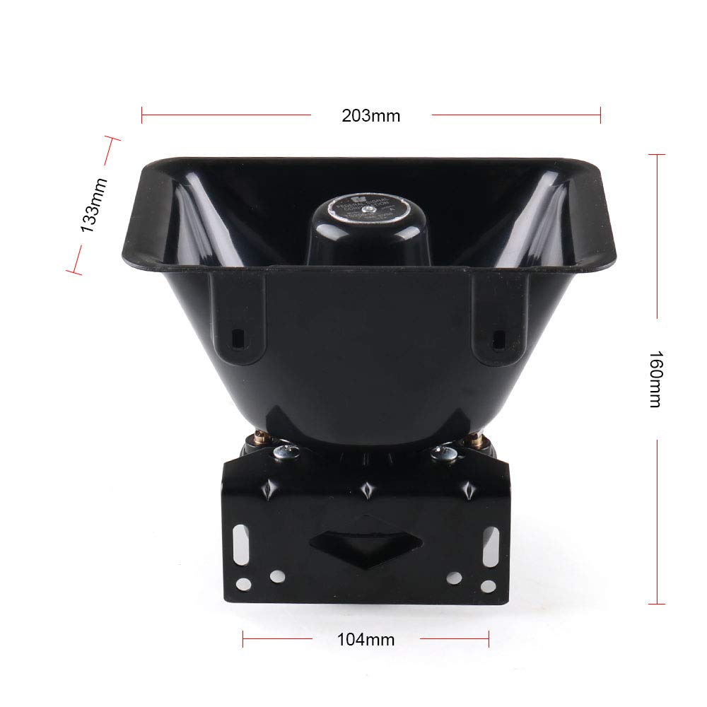 12V 200W 9 Tones Car Warning Alarm Siren Horn Speaker with Microphone L576