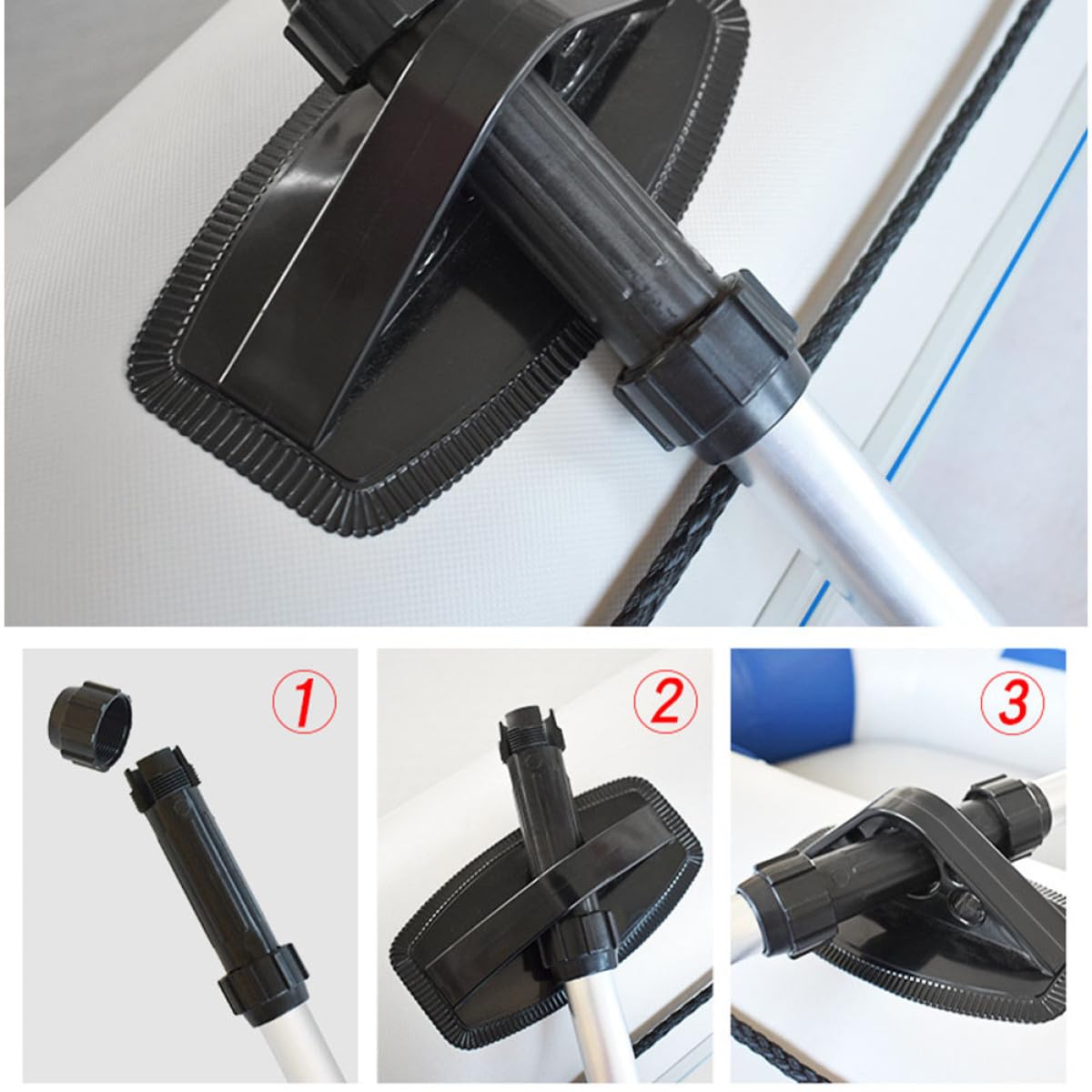 2pcs Aluminum Alloy Kayak Paddle Set W3538