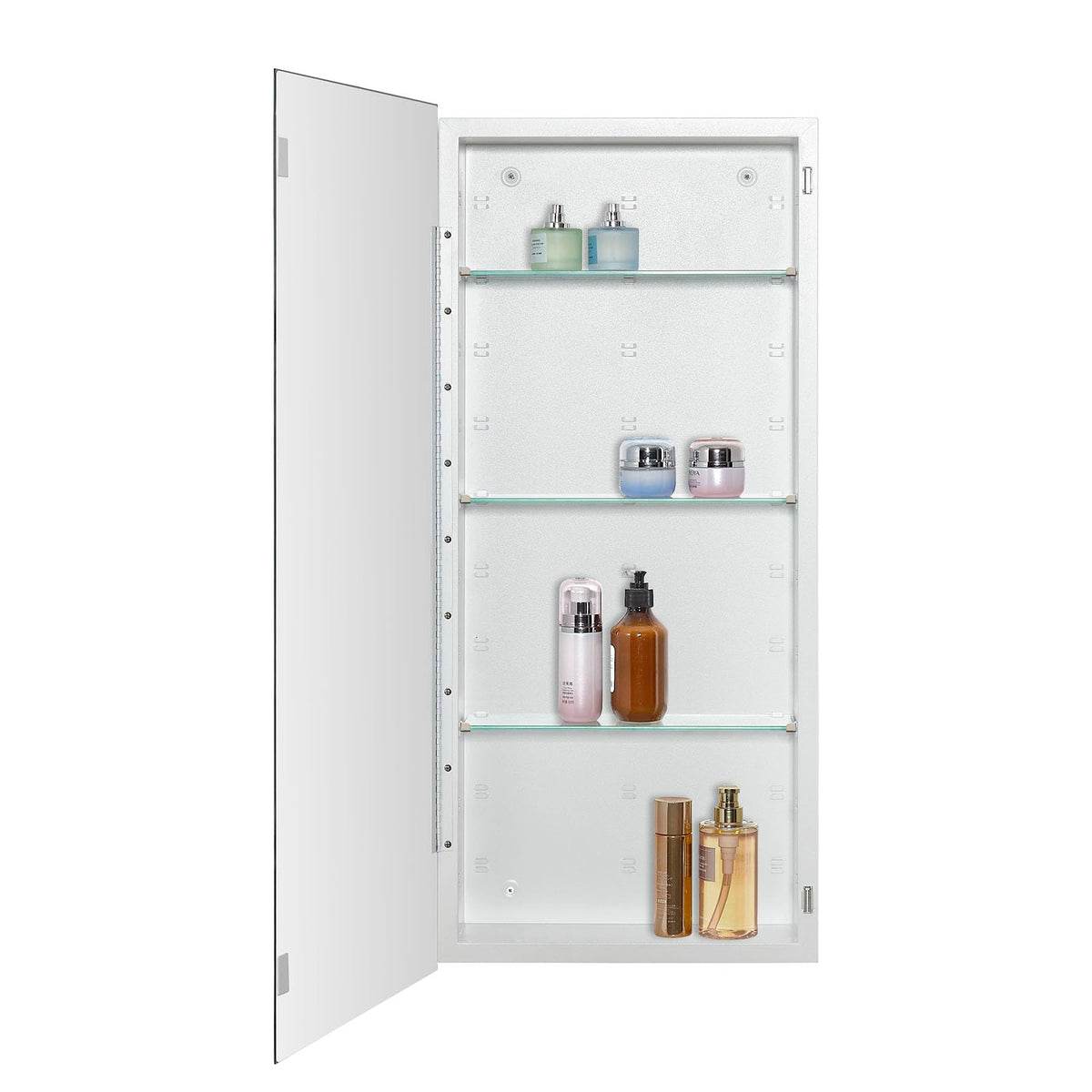 Bathroom Medicine Cabinet with Beveled Edge Mirrored Door 16 x 36 inch H40649