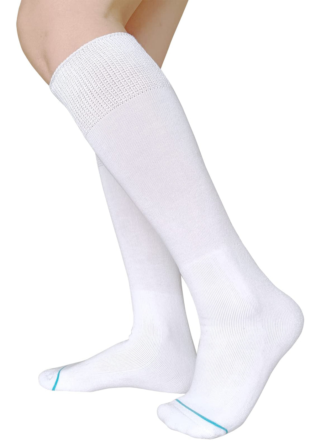 White 2 Pairs Medical Tube Socks W294672