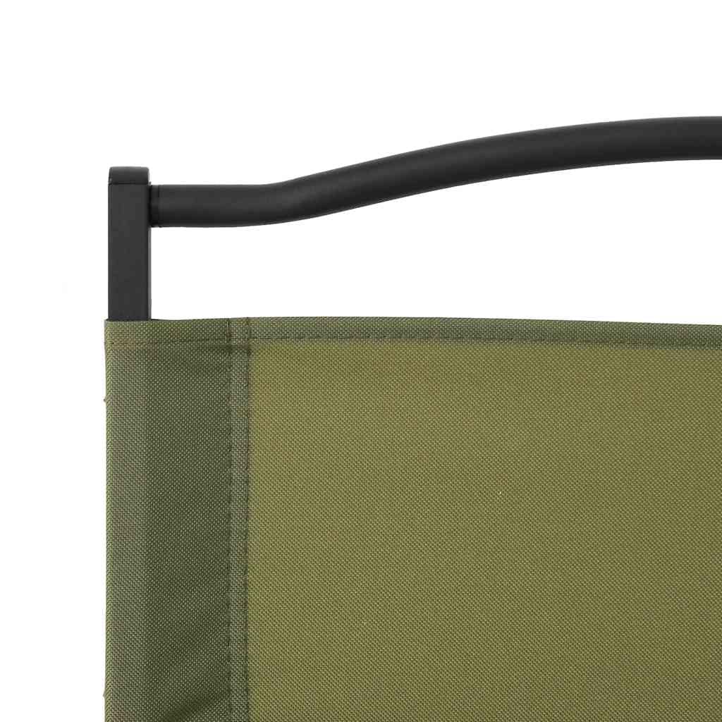 Green Oxford Fabric Folding Camping Chairs 2 Pack Y55999