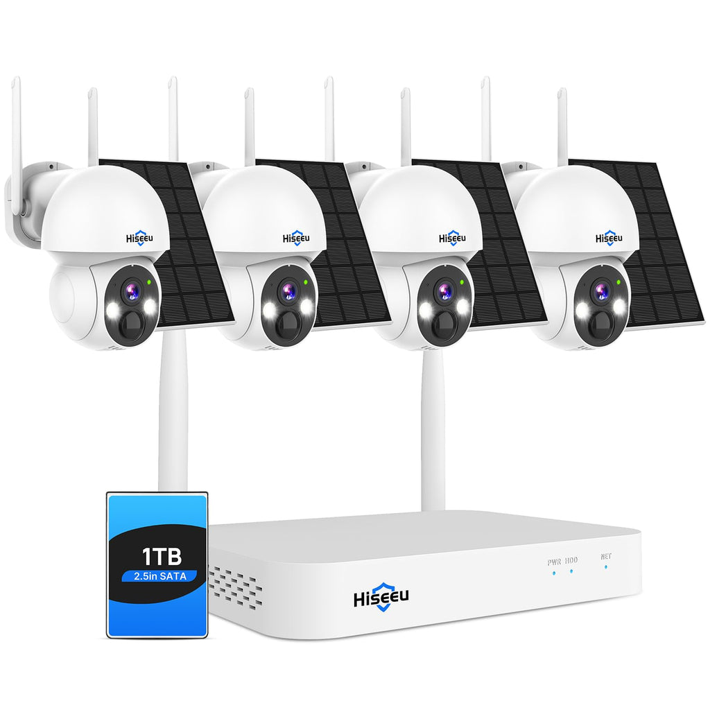 Solar Security Camera 4 Cam-Kit 4MP Wireless C5503