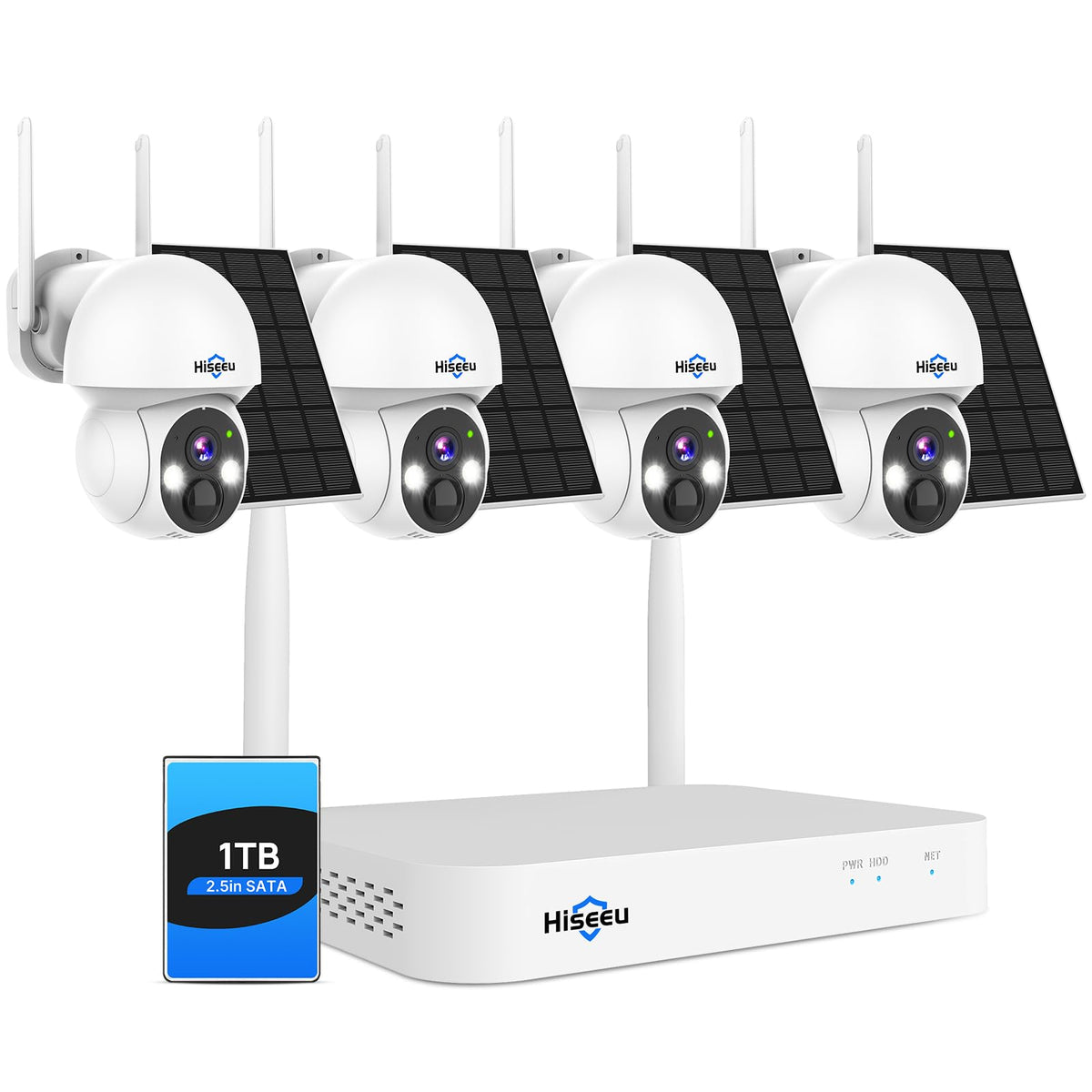 Solar Security Camera 4 Cam-Kit 4MP Wireless C5503