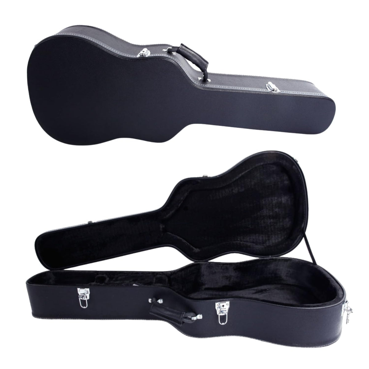 Black 41 Inch Acoustic Guitar Hard Case L636