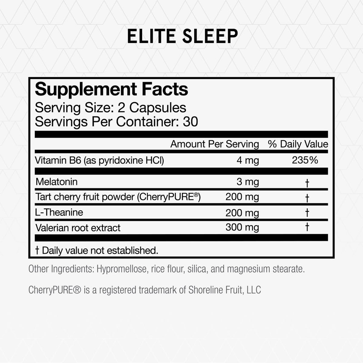 Melatonin L-Theanine Valerian Root Capsules F98536