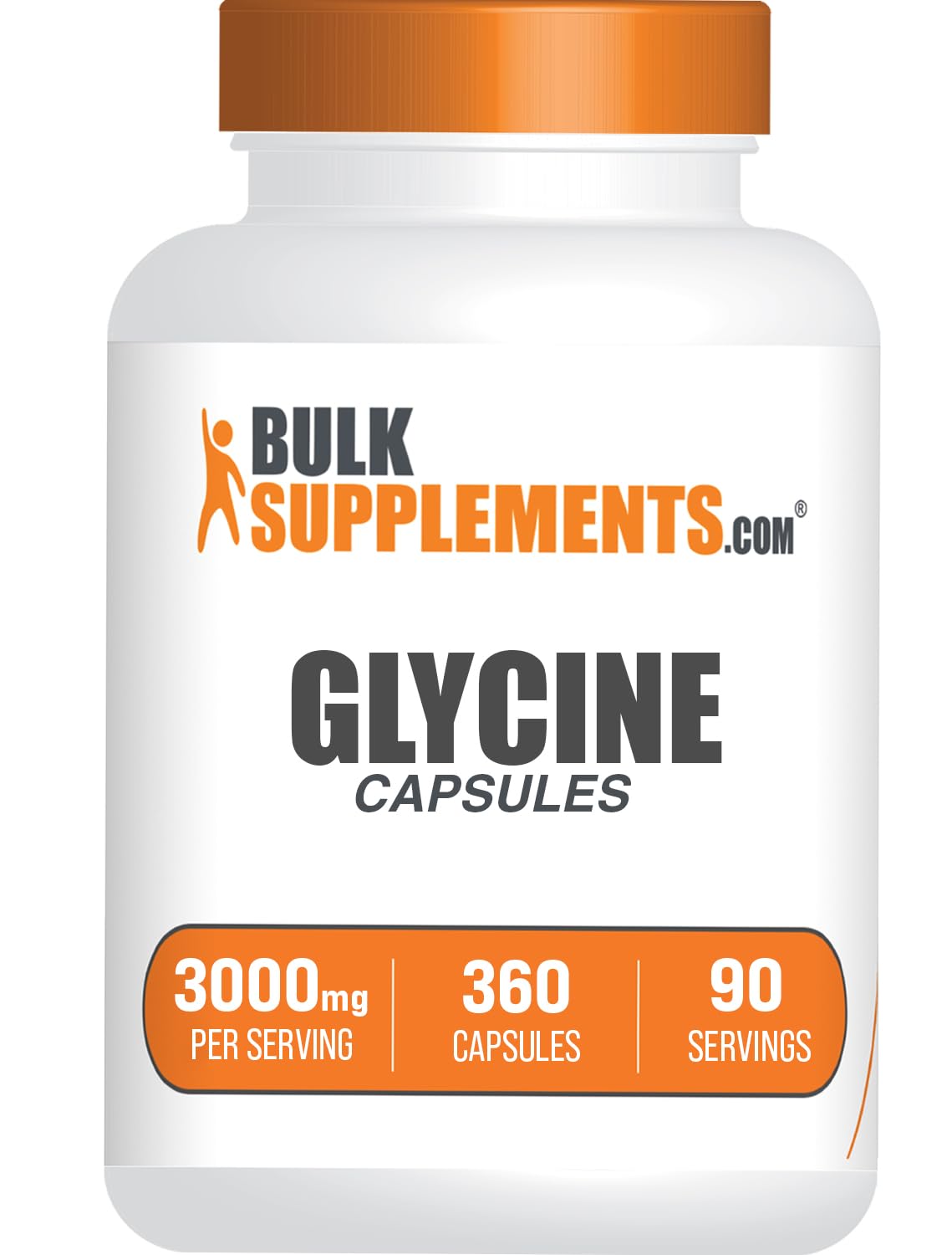 Glycine Capsules 3000mg Gluten Free 360 Count V2587