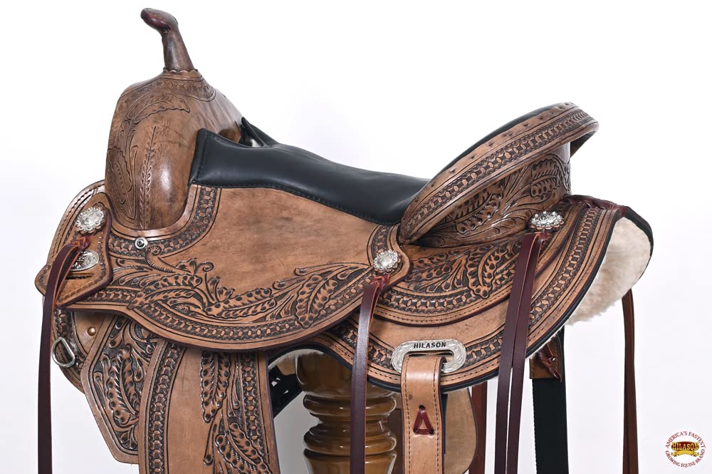 Antique Brown Western Trail Saddle L45180