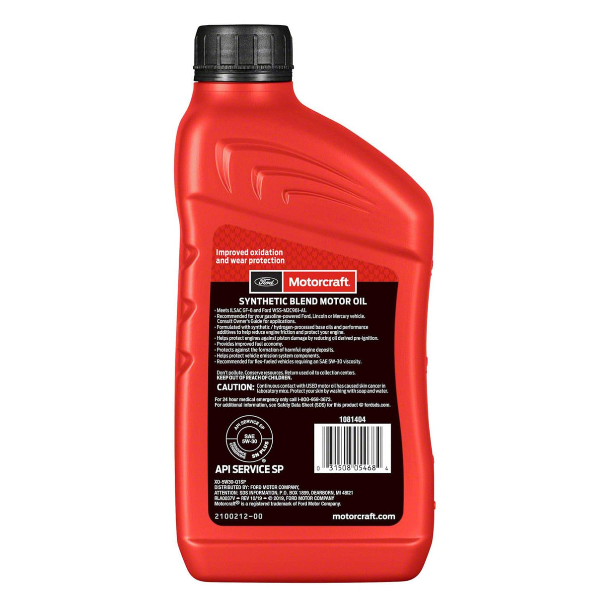 5W-30 Synthetic Blend Motor Oil 1 Quart G914836