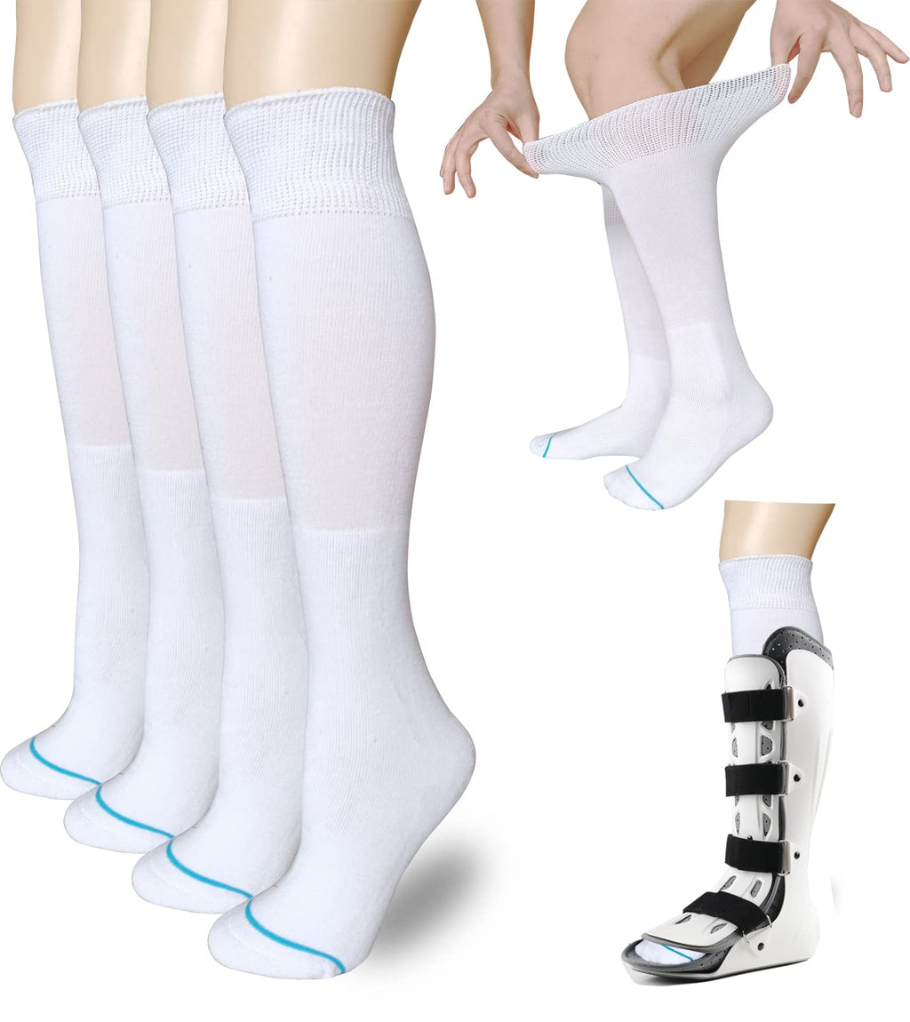 White 2 Pairs Medical Tube Socks W294672