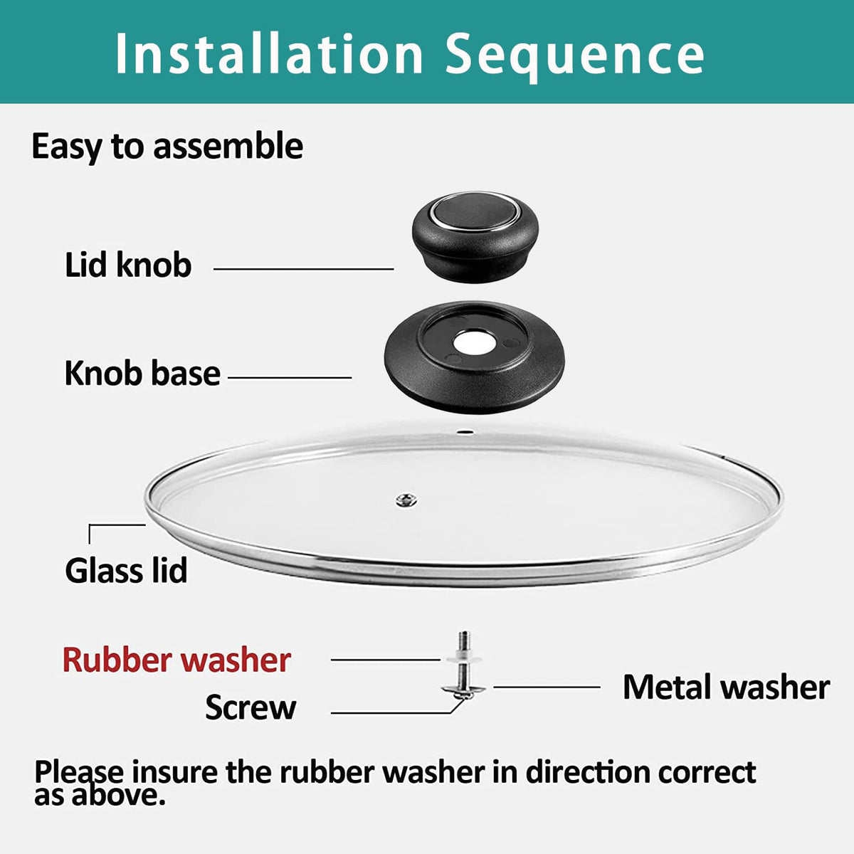 11 Inch Tempered Glass Pan Lid U607033