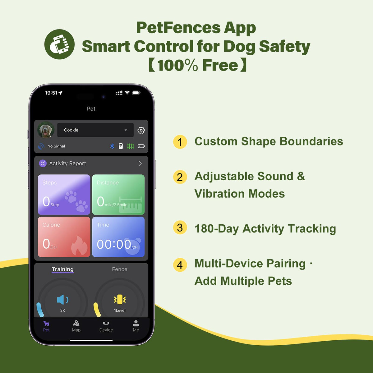 Wireless Dog Collar Fence System with Remote Training D625013
