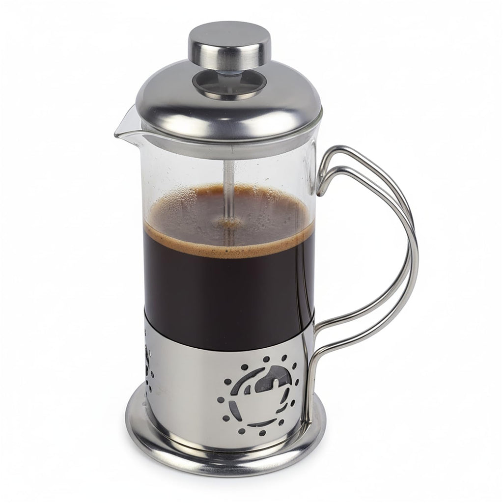 12 oz Glass Stainless French Press Coffee Maker N895