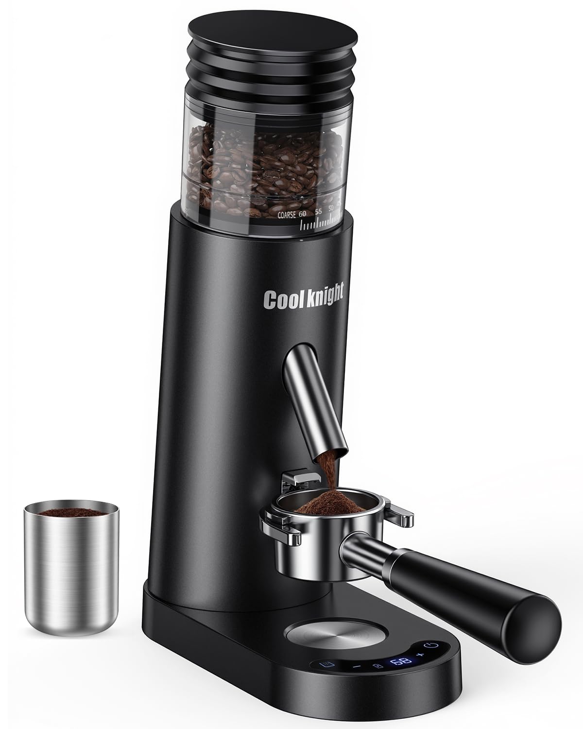 Rechargeable Conical Burr Coffee Grinder with 60 Grind Settings K344