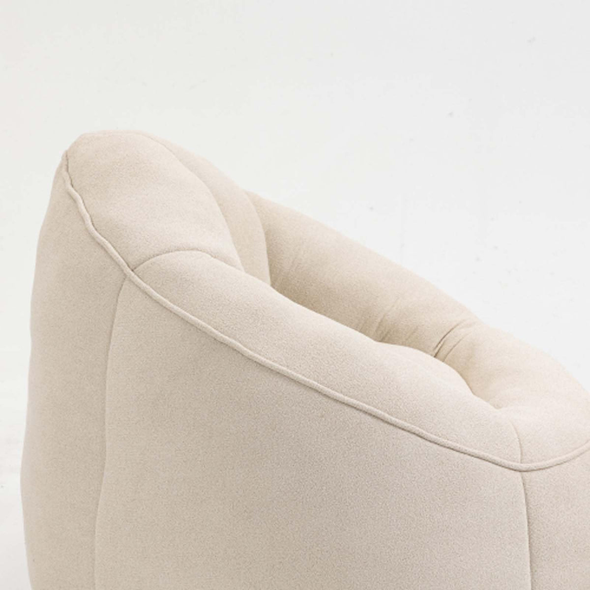 Yellow Memory Foam Bean Bag Chair with Footrest C88257