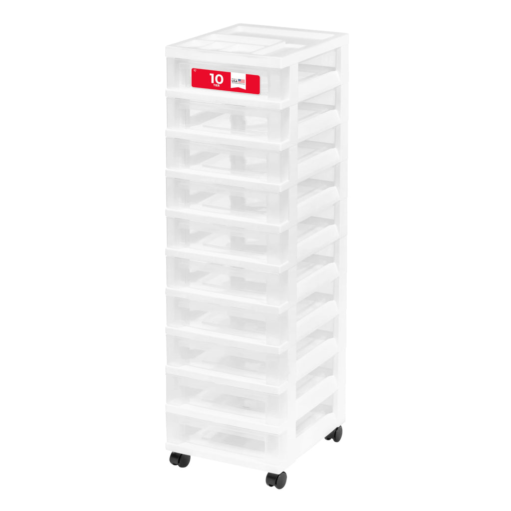10 Drawer Rolling Storage Cart Q2576