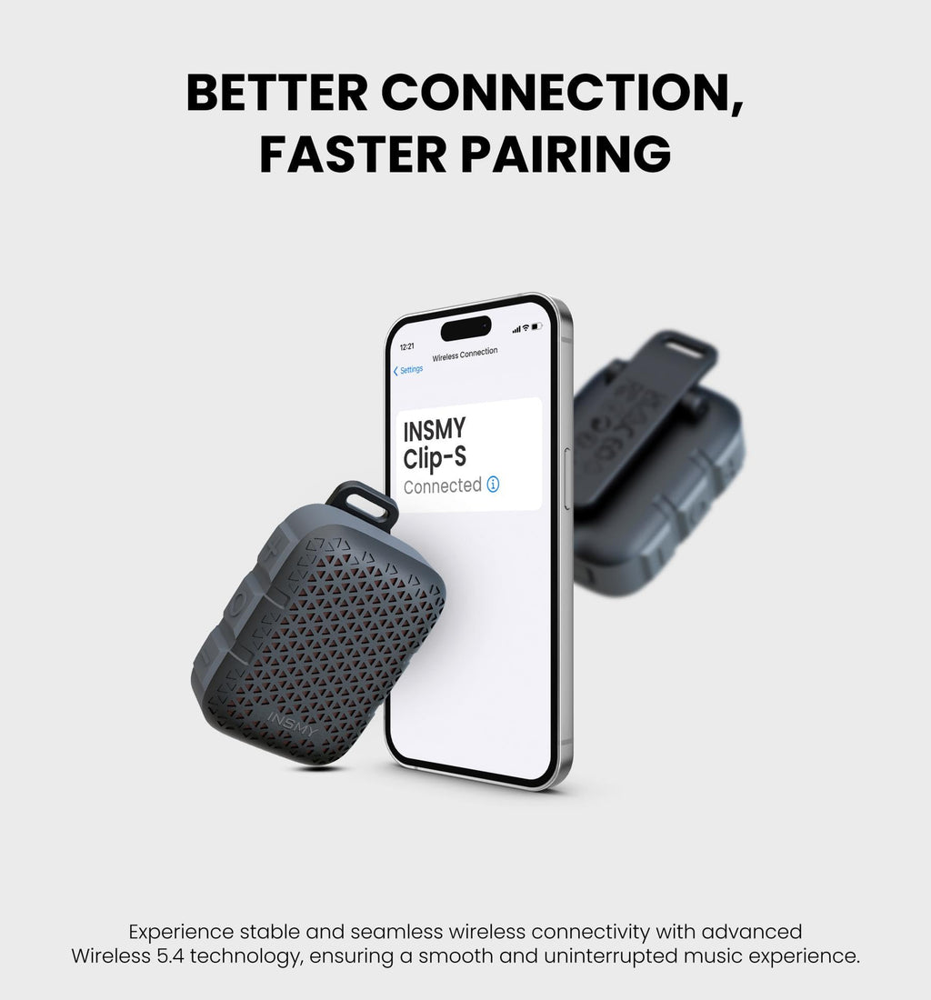Wearable Bluetooth Speakers IP67 Waterproof Clip On Small Speaker X572356