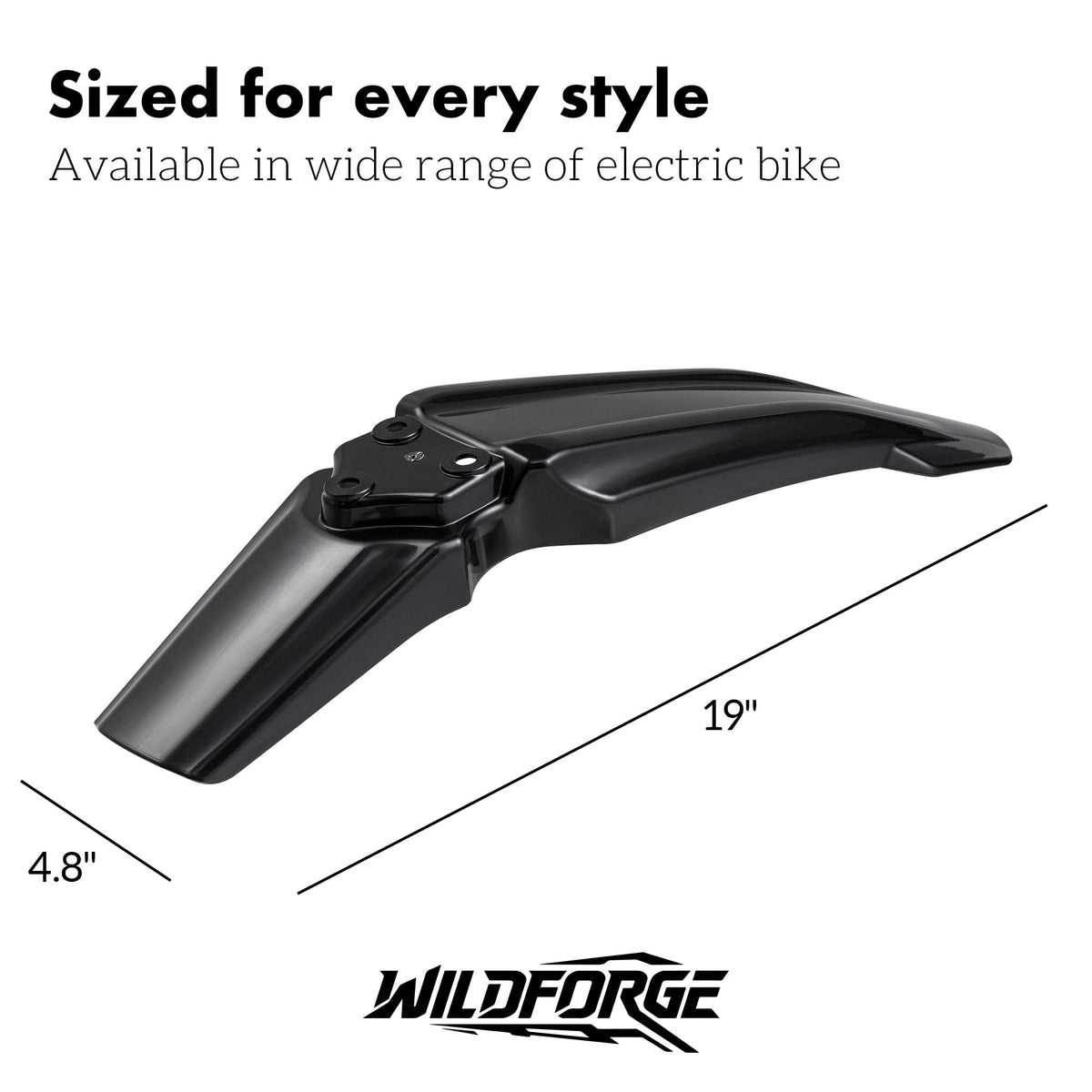 Electric Bike Front Fender Mud Guard J4621