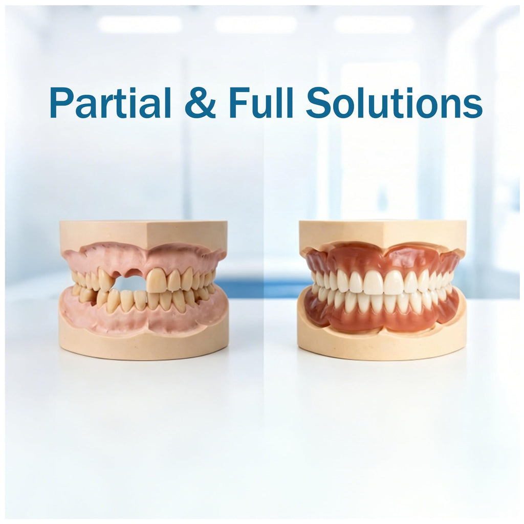 Moldable Temporary False Teeth 2 Sets 28 Pcs F612661