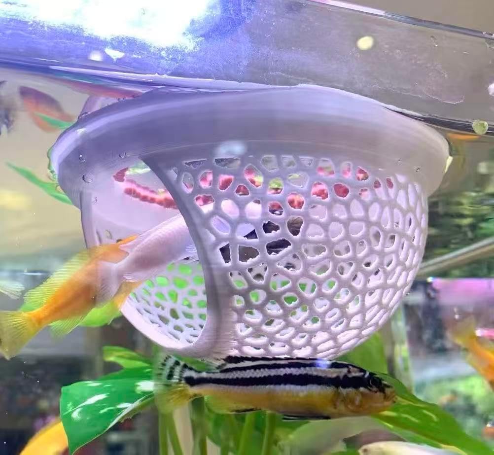 White Floating Betta Fish Hammock Bed and Hide Cave L8708