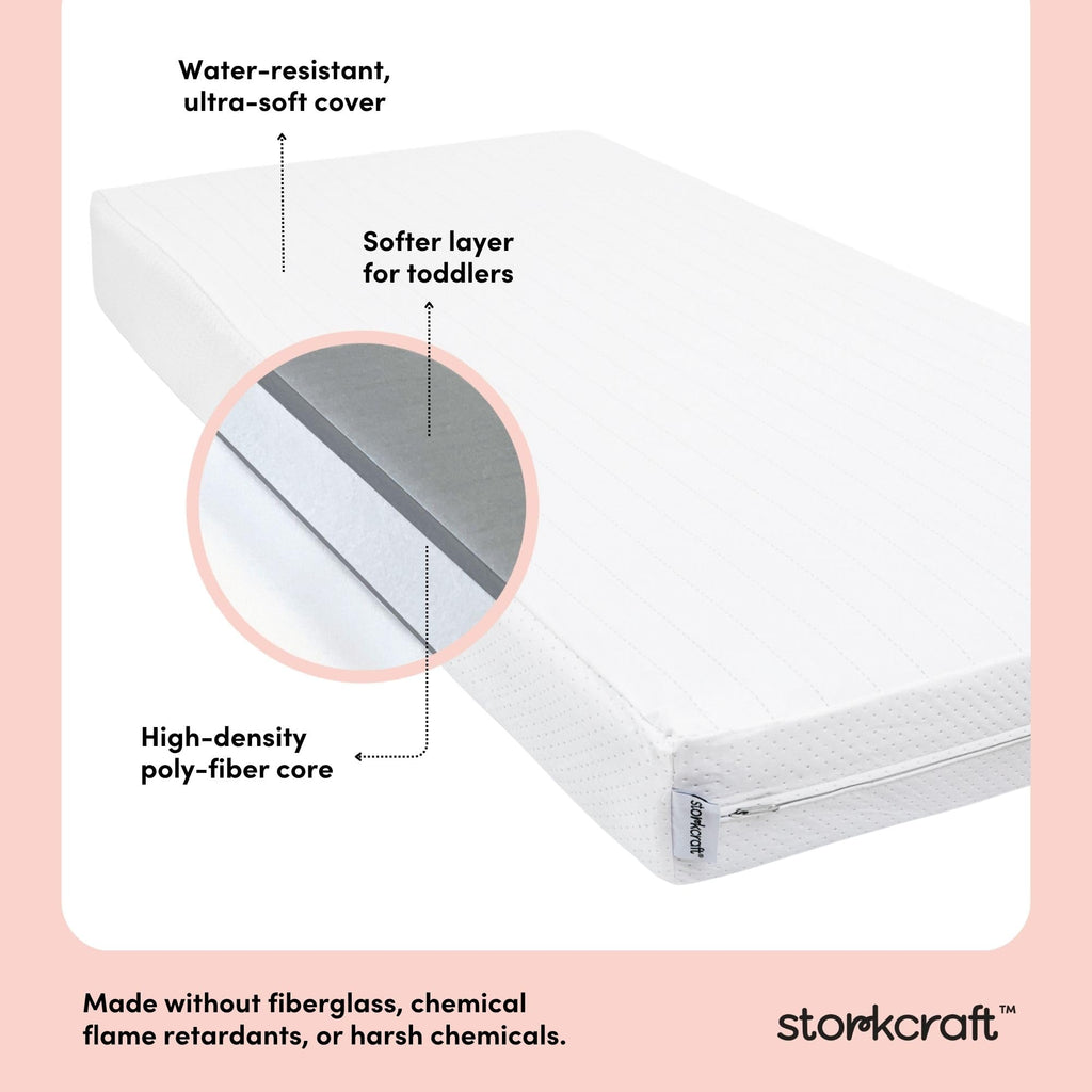 6-Inch Water-Resistant Baby Crib & Toddler Mattress U660698