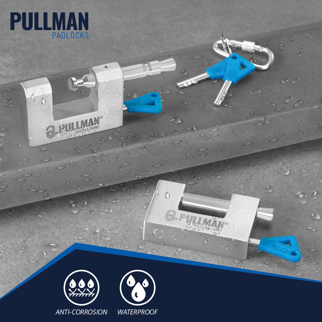 Heavy Duty Keyed Alike Padlocks with 4 Keys 2 Pack 70mm L274