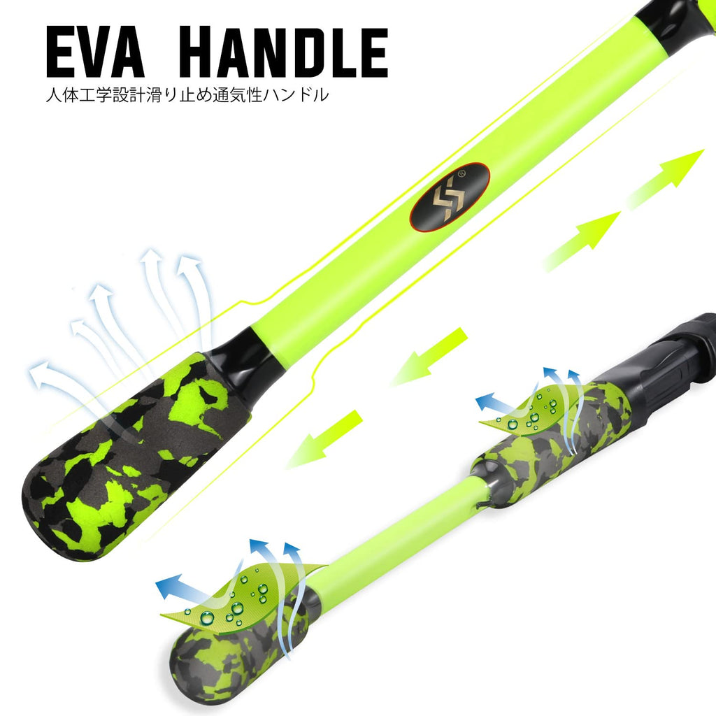 2-Piece Graphite Casting & Spinning Fishing Rod H610185