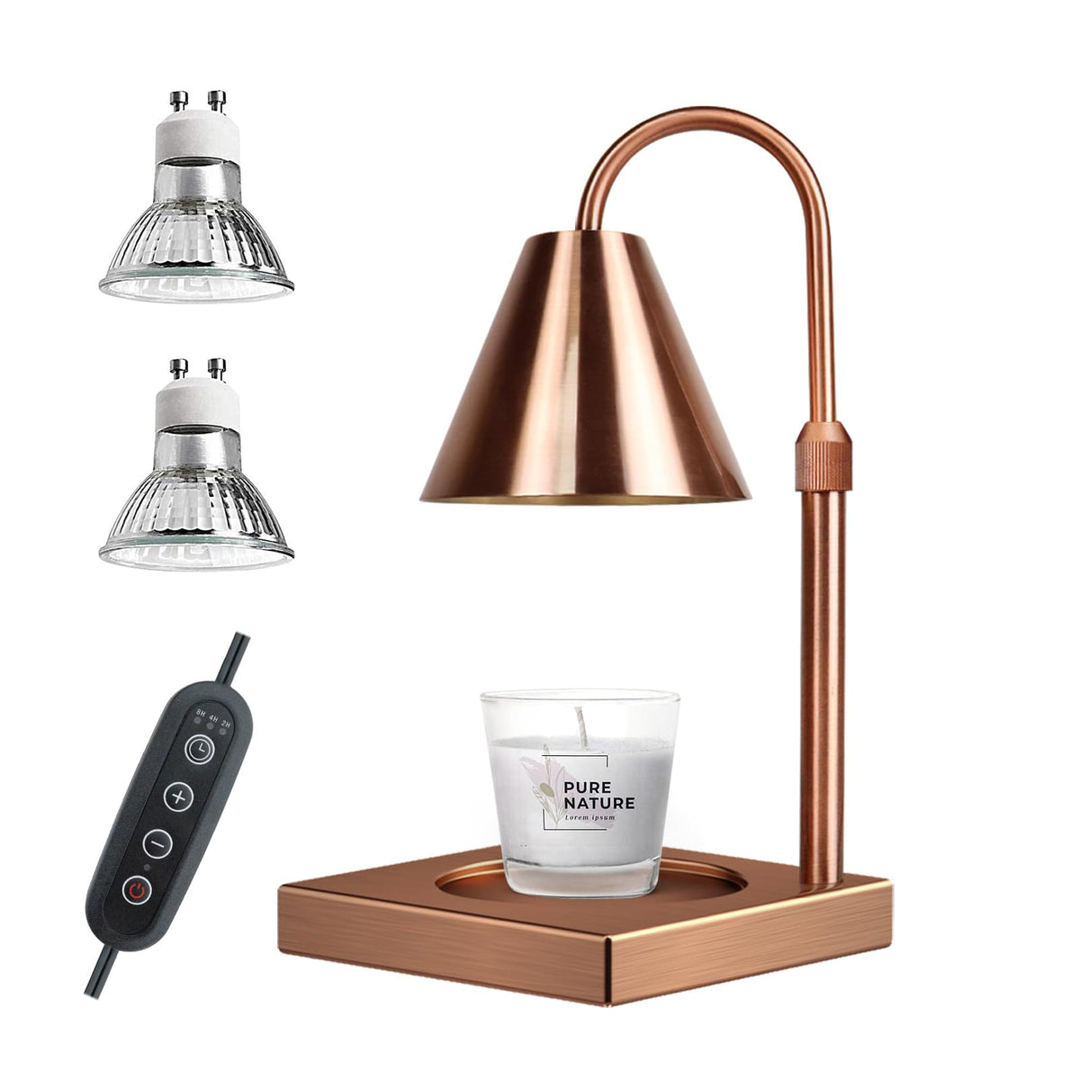 Adjustable Height Dimmable Candle Warmer Lamp V5540