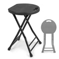 18 Inch Black Folding Plastic Metal Bar Stool L940