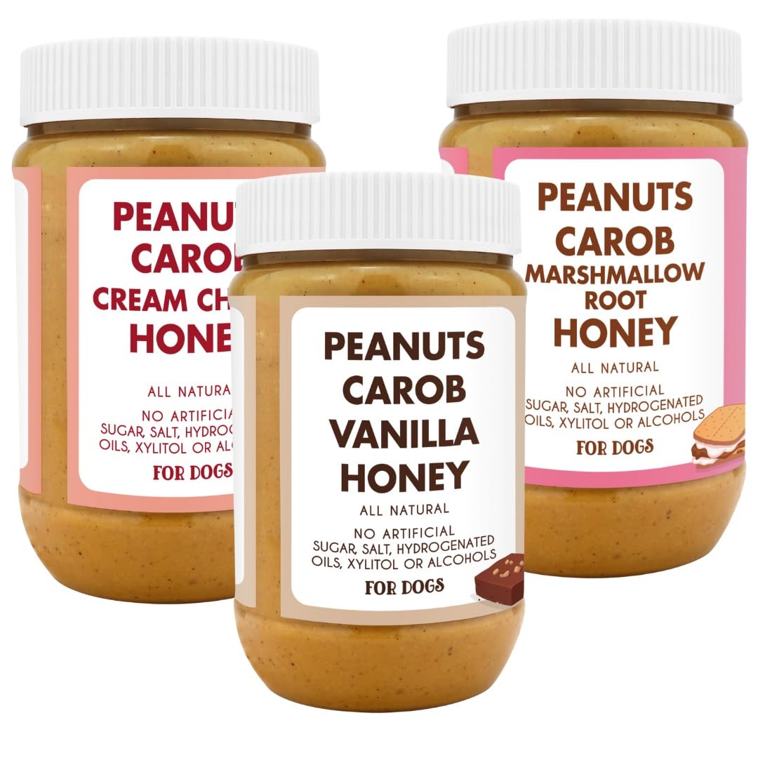 Red Velvet Brownie Butter S'Mores Natural Dog Peanut Butter Set of 3 U961