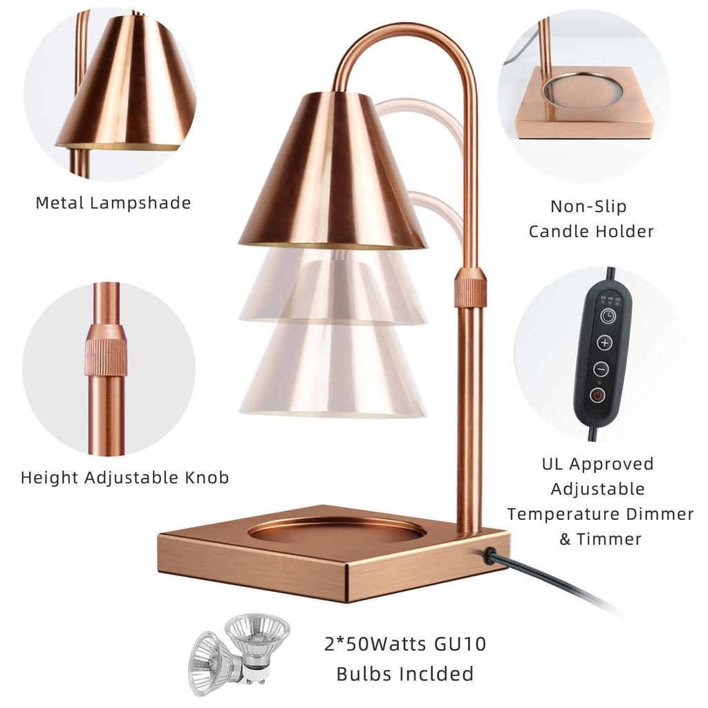 Adjustable Height Dimmable Candle Warmer Lamp V5540