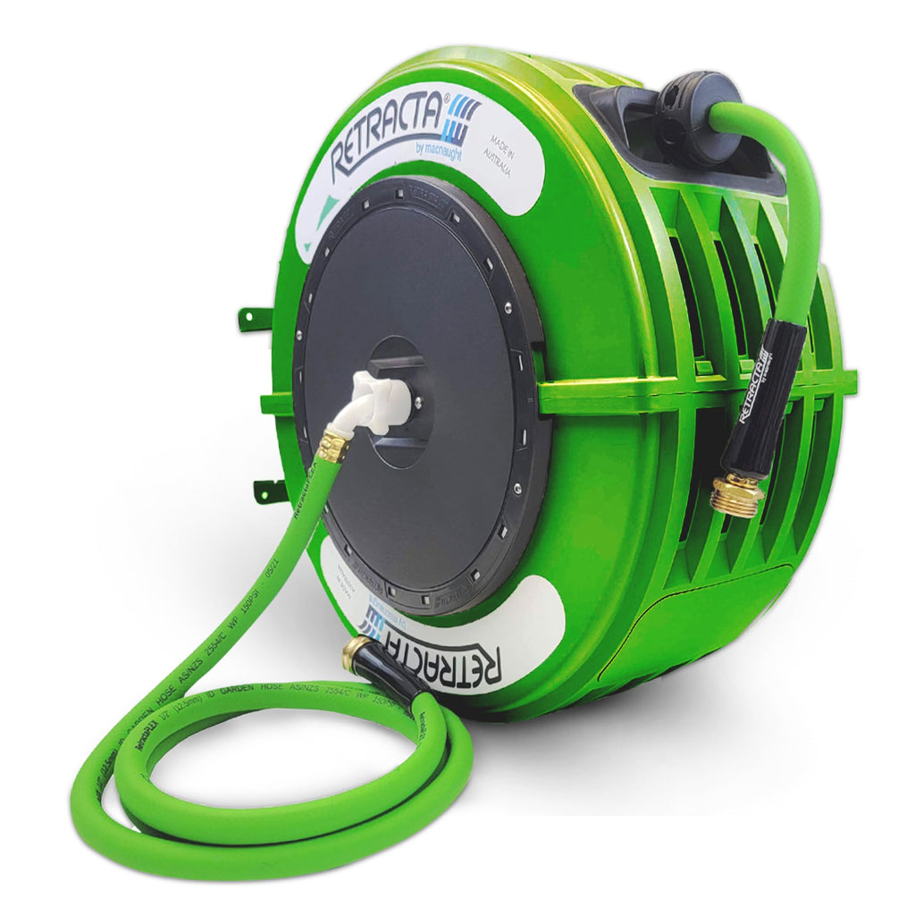 60 Ft Heavy Duty Retractable Garden Hose Reel with Swivel Bracket S127962
