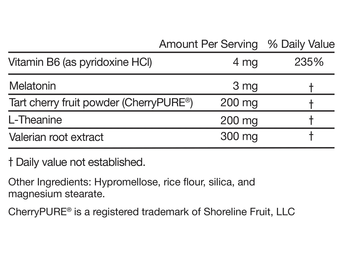 Melatonin L-Theanine Valerian Root Capsules F98536
