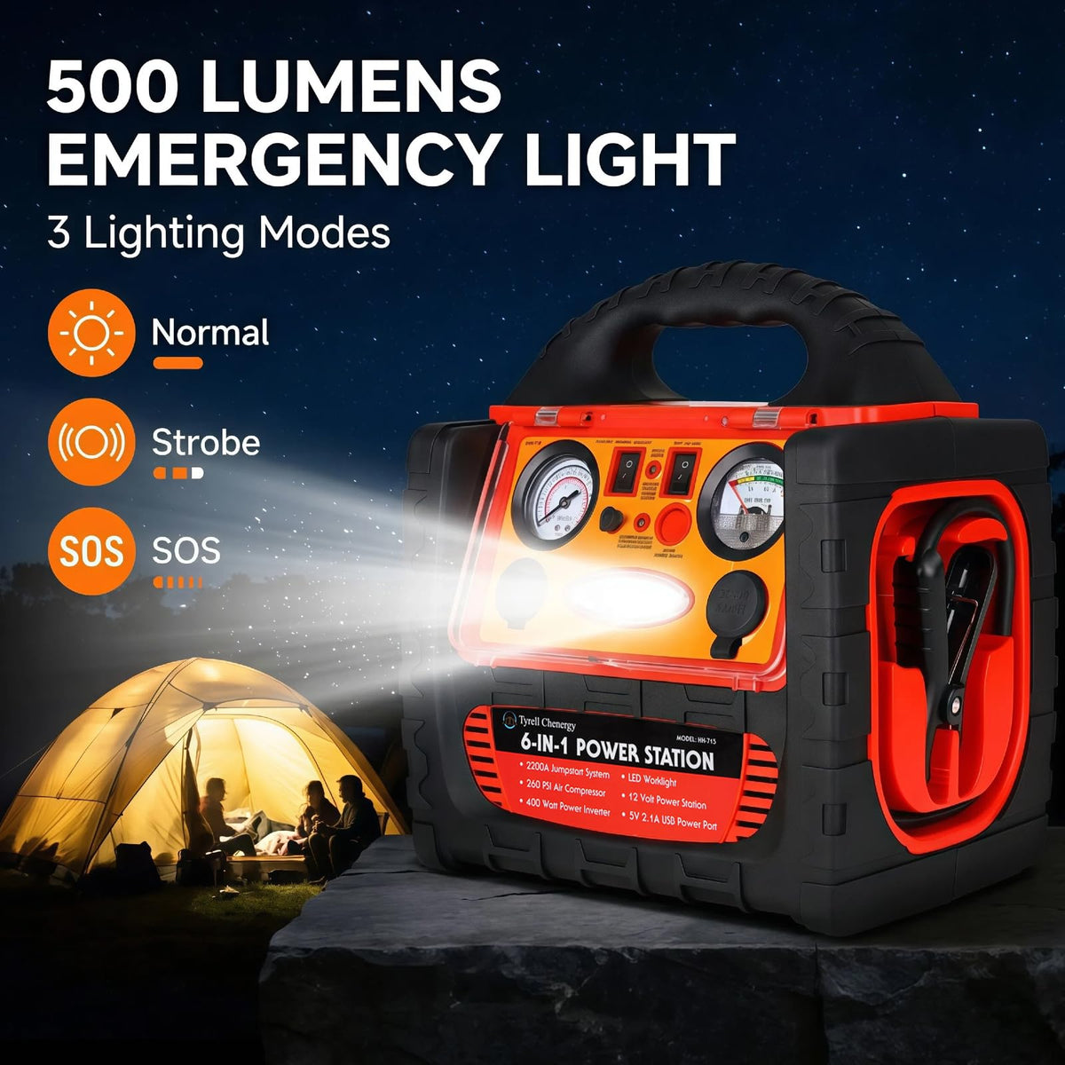 2200 Amp Car Jump Starter with Air Compressor P930