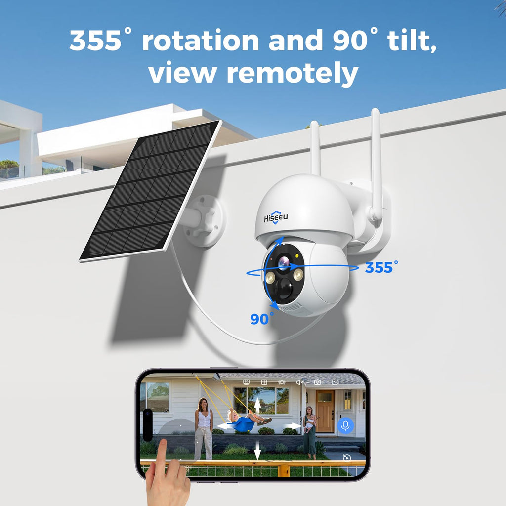 Solar Security Camera 4 Cam-Kit 4MP Wireless C5503