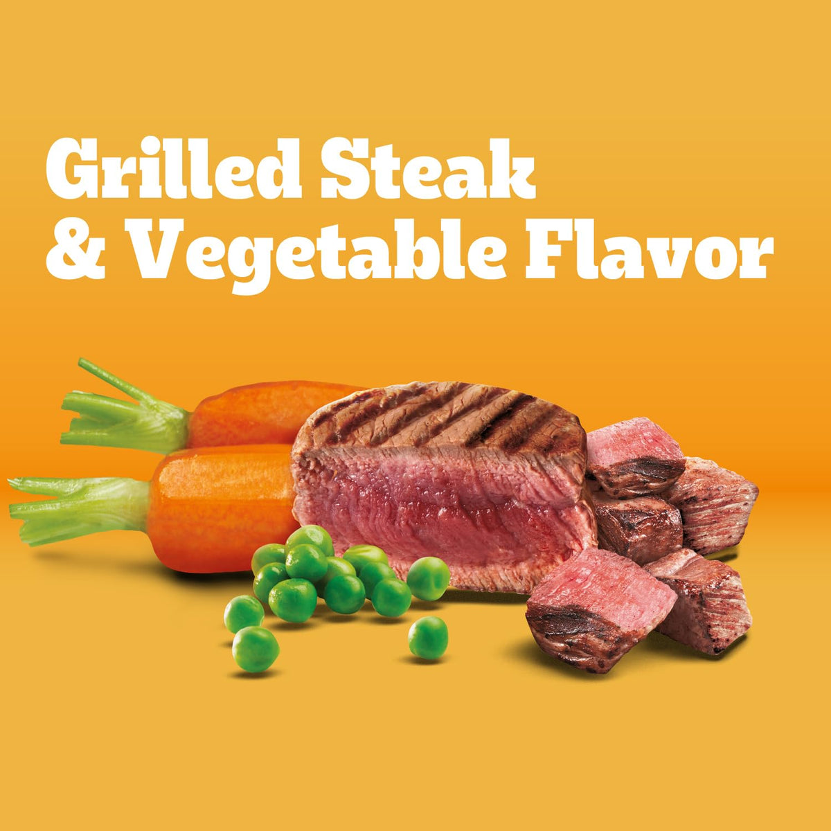Adult Complete Nutrition Dry Dog Food Steak & Vegetable 18 lb N85337