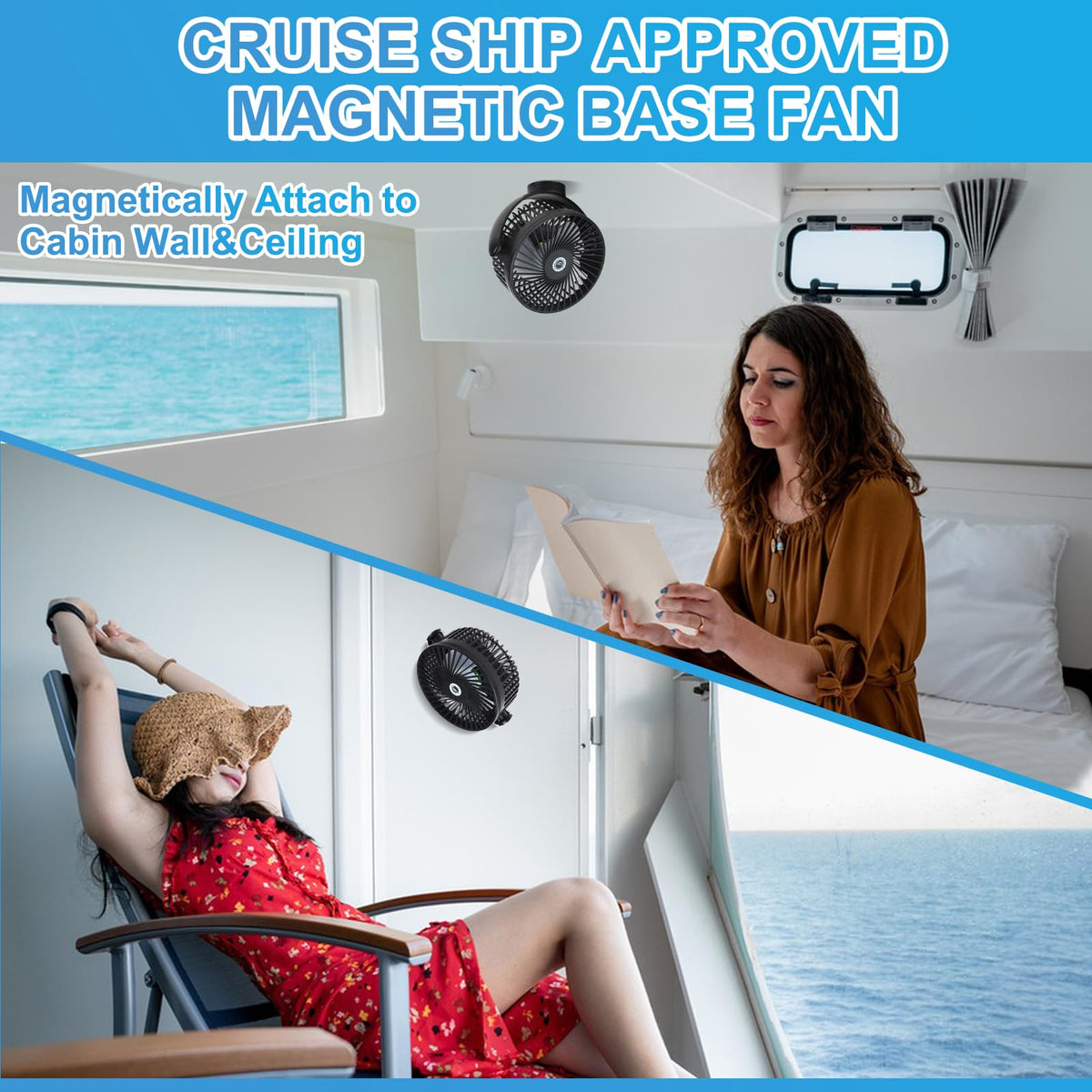 Magnetic Cruise Fan with 8000mAh Rechargeable Battery Z4512