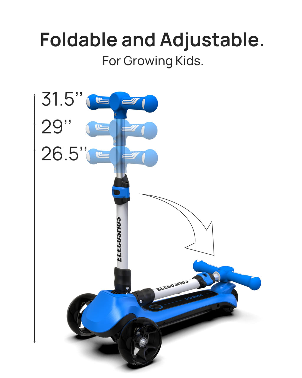 Kids Electric Scooter with LED Wheels Y139336