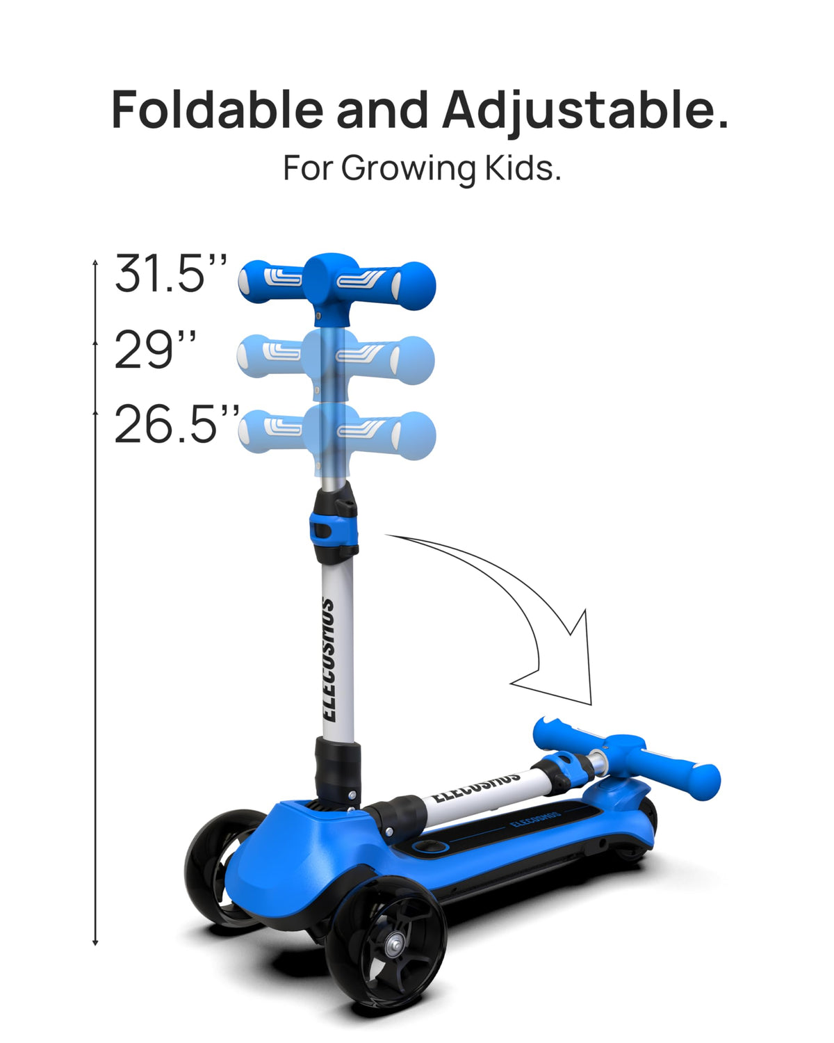 Kids Electric Scooter with LED Wheels Y139336