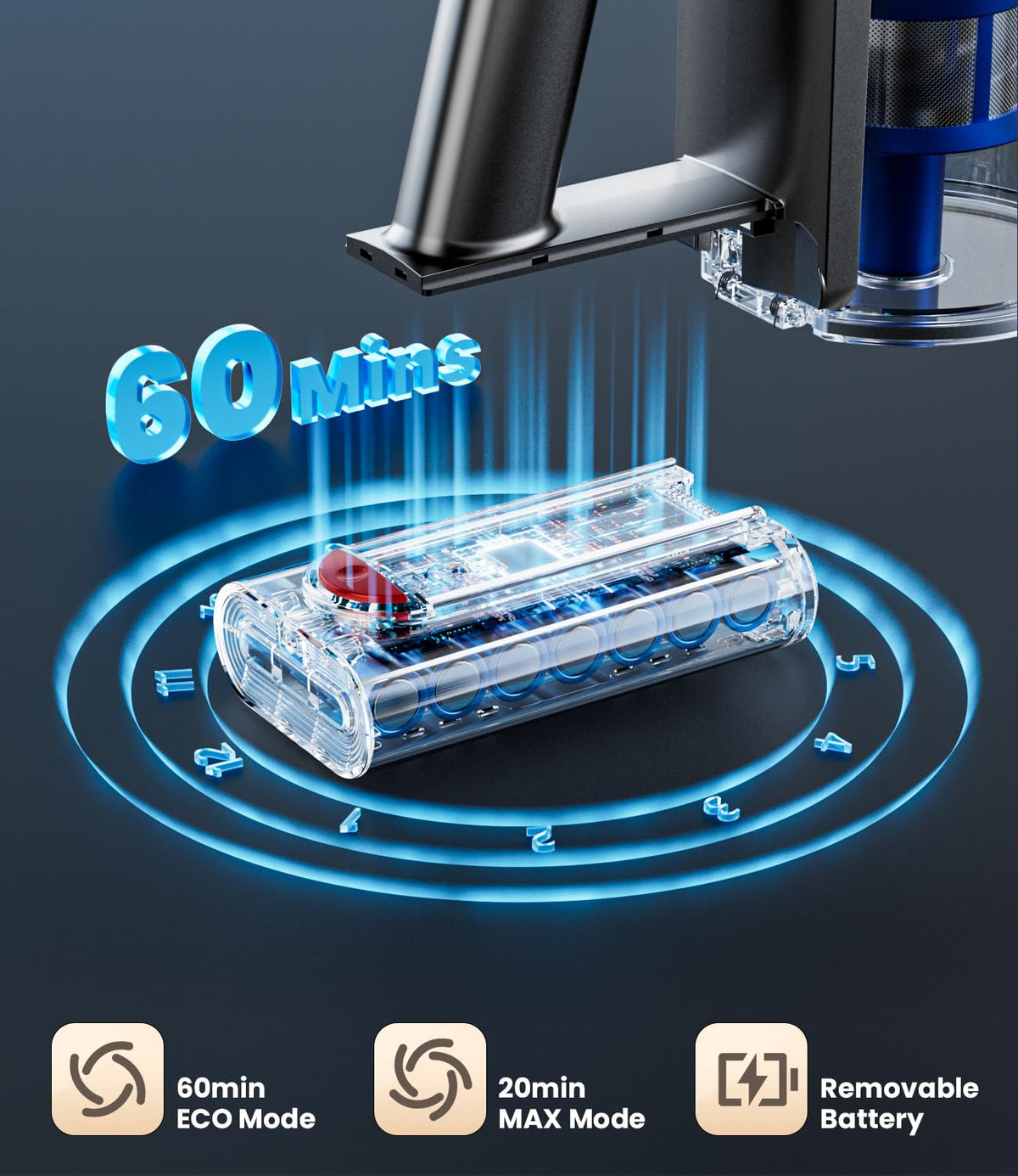 500W 40Kpa Cordless Stick Vacuum Cleaner O503786