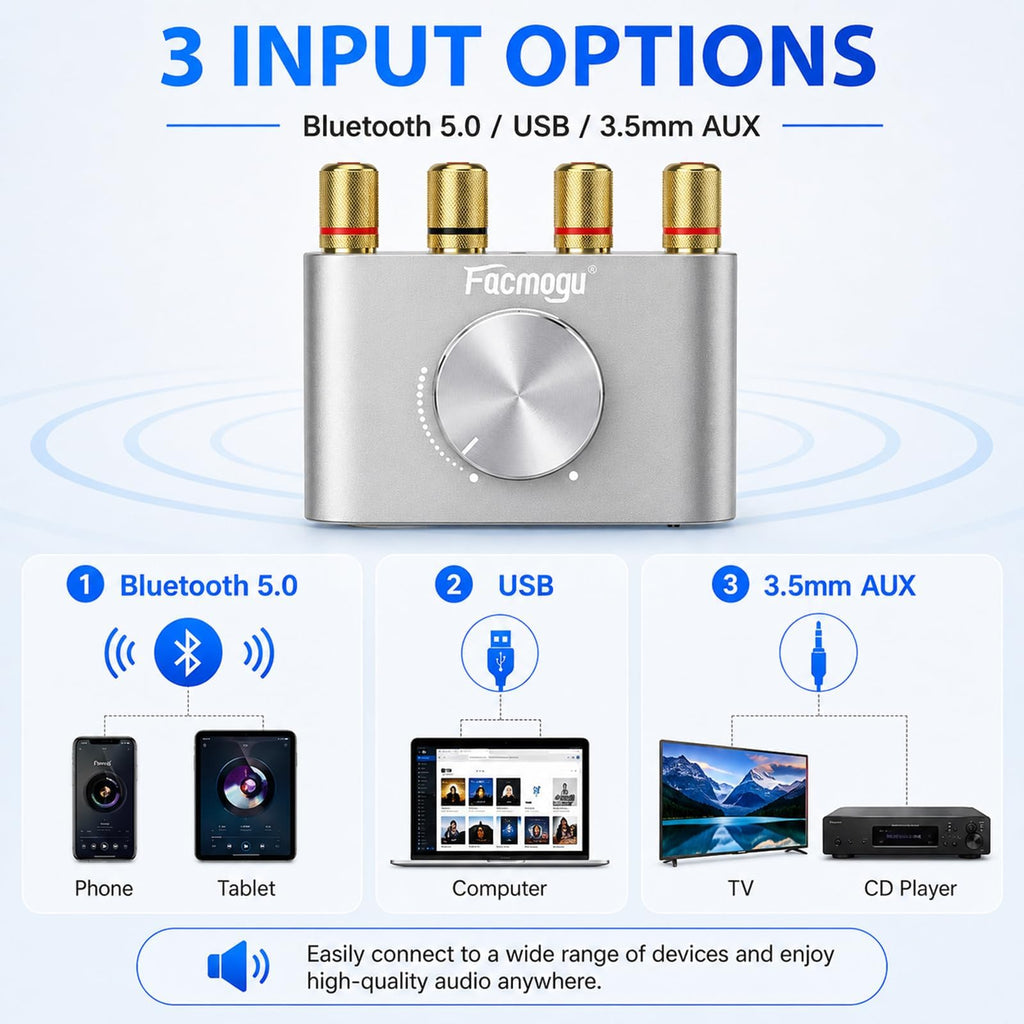 Bluetooth 5.0 Mini Power Amplifier K470917