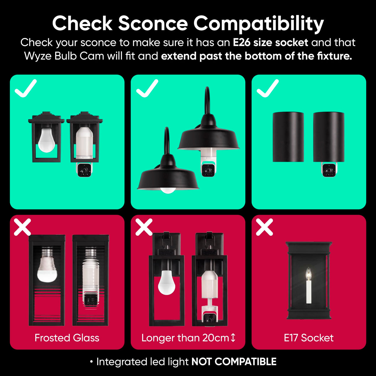 2K HD Smart Light Bulb Security Camera I3881
