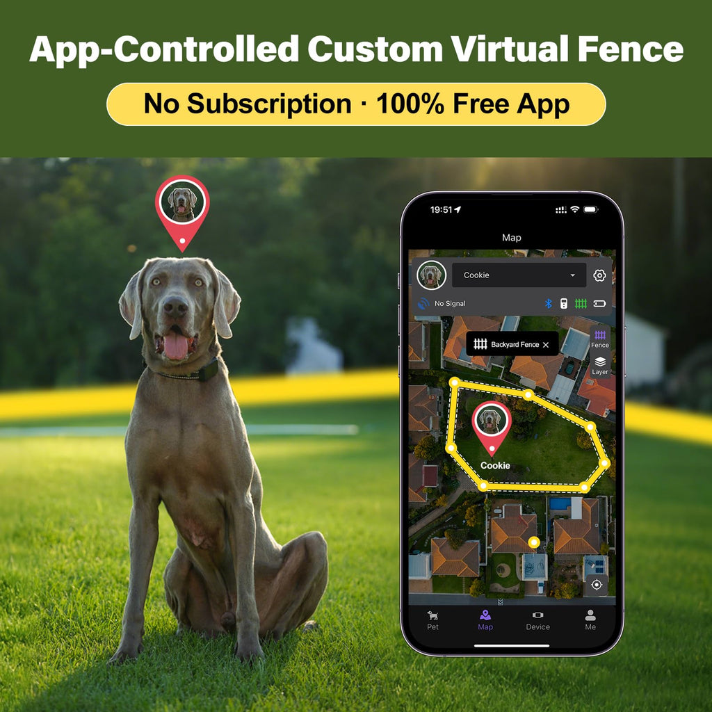 Wireless Dog Collar Fence System with Remote Training D625013