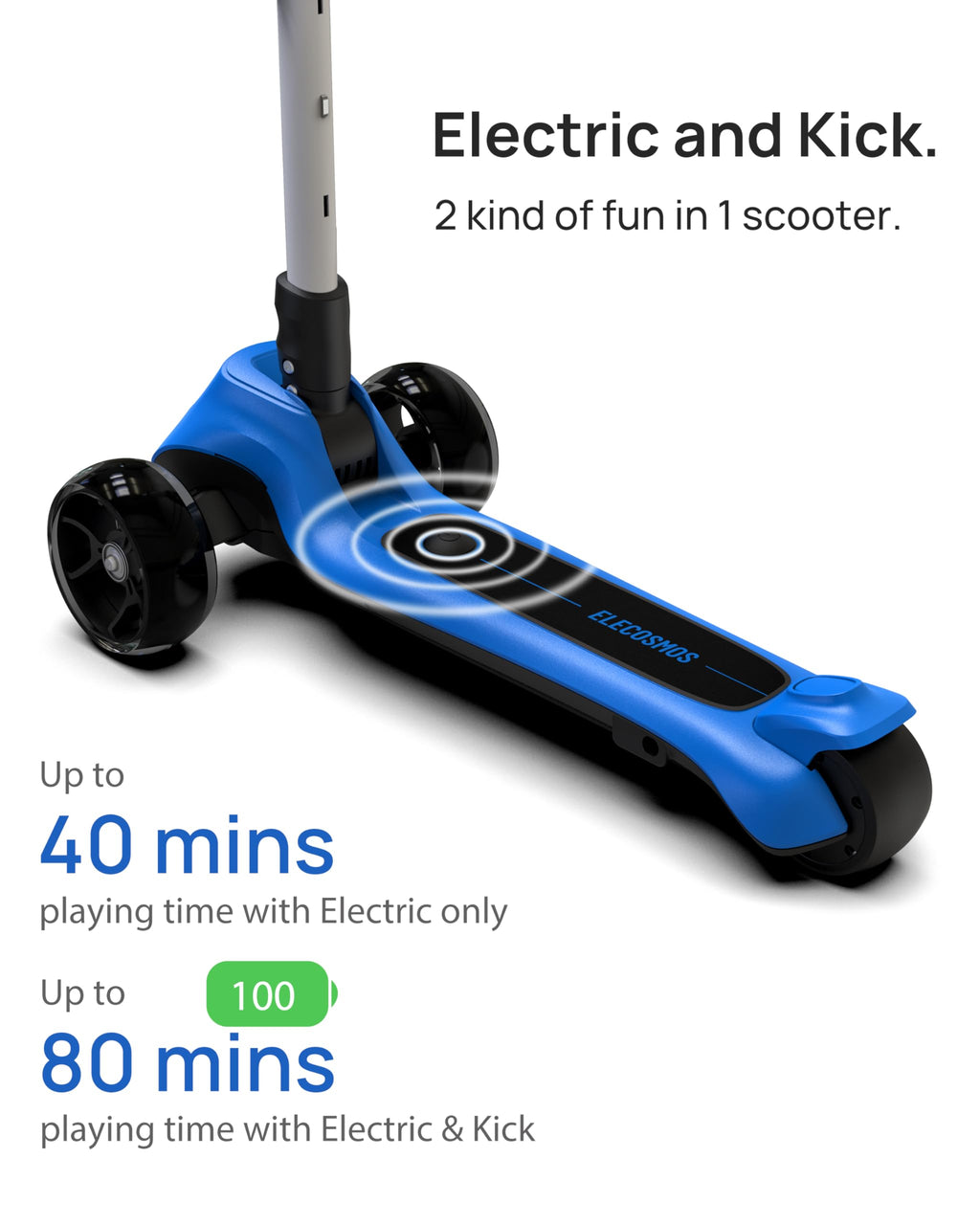 Kids Electric Scooter with LED Wheels Y139336